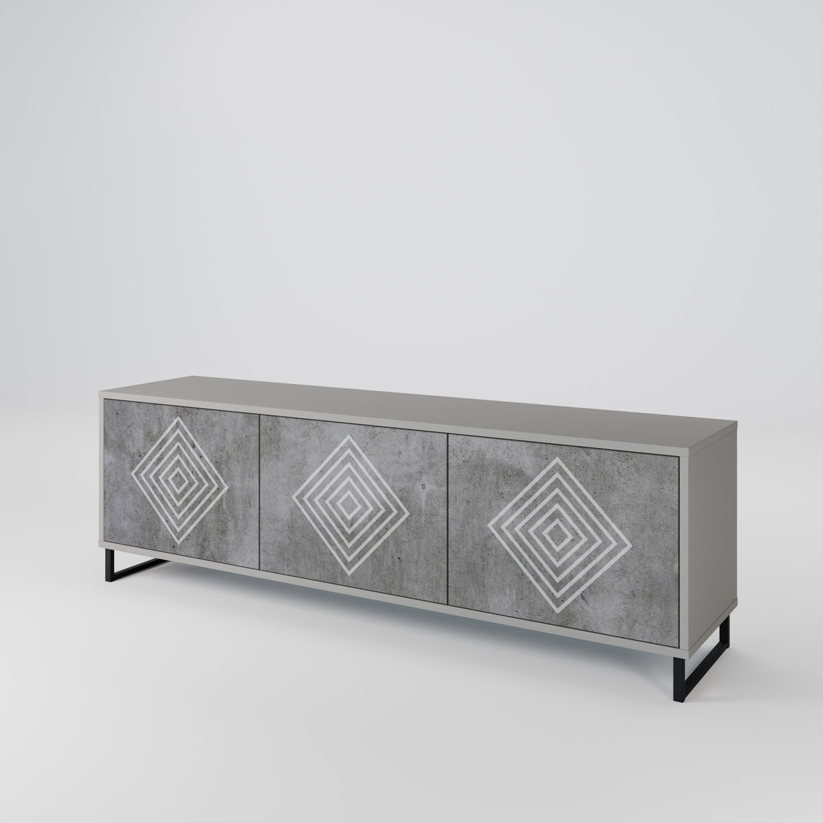 POLYGONAL ARTISTRY 3-türiges TV-Lowboard