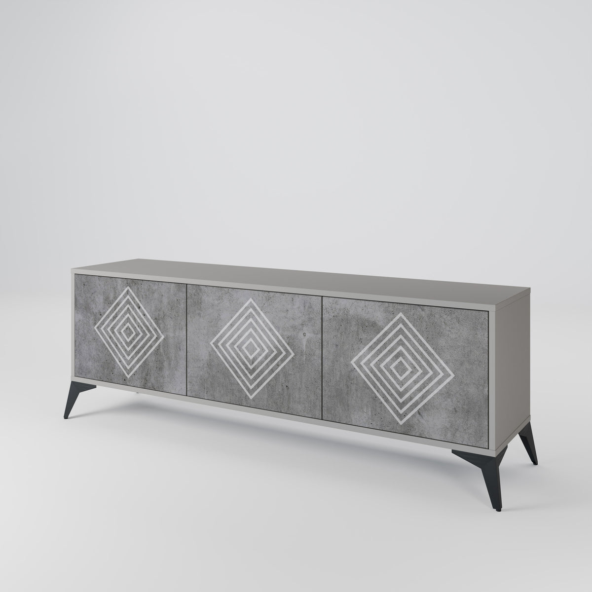 POLYGONAL ARTISTRY 3-türiges TV-Lowboard