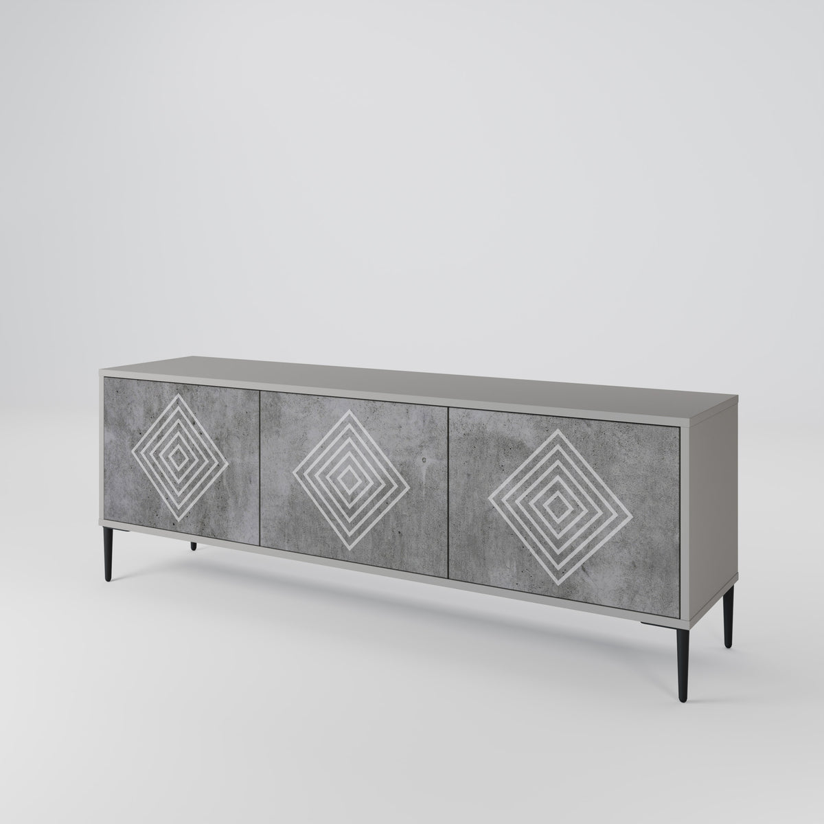 POLYGONAL ARTISTRY 3-türiges TV-Lowboard