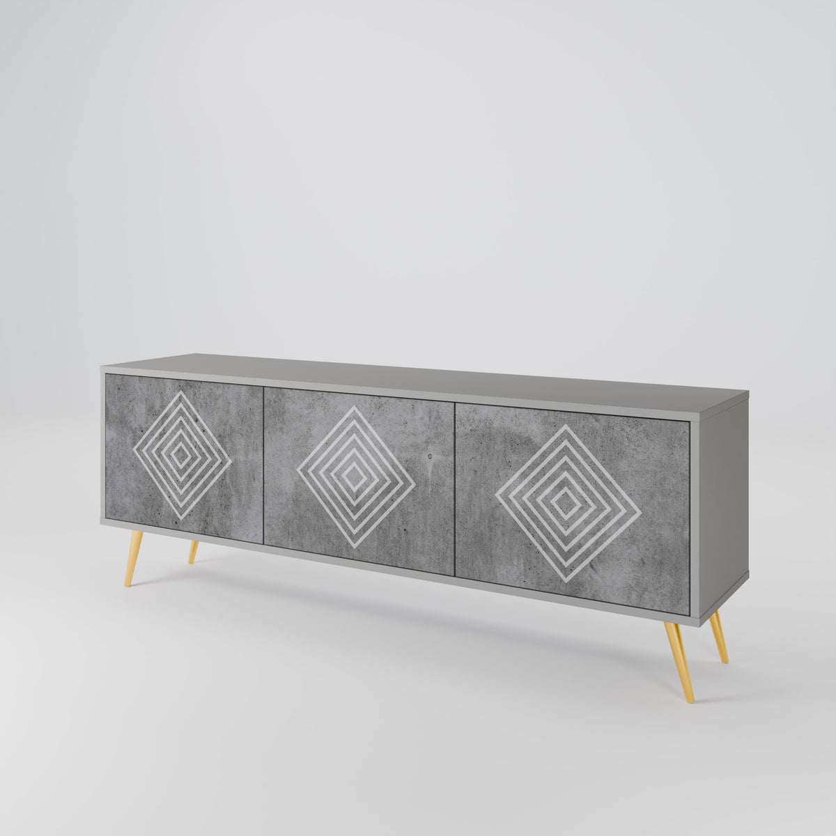 POLYGONAL ARTISTRY 3-türiges TV-Lowboard