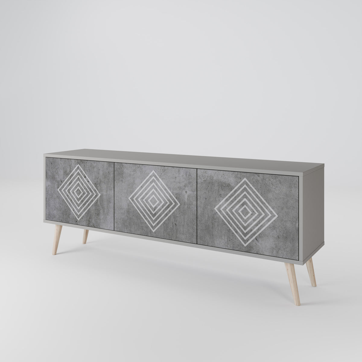 POLYGONAL ARTISTRY 3-türiges TV-Lowboard