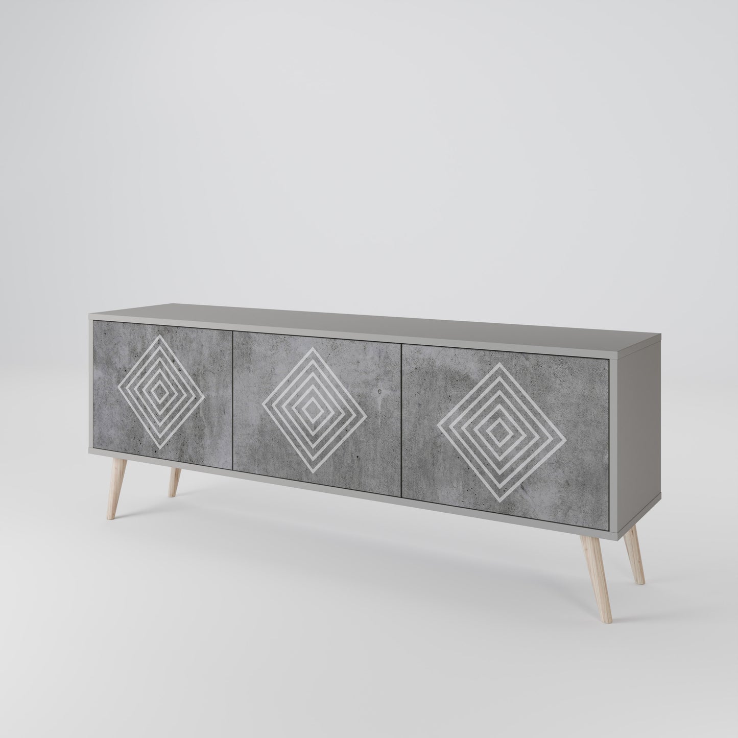 POLYGONAL ARTISTRY 3-türiges TV-Lowboard