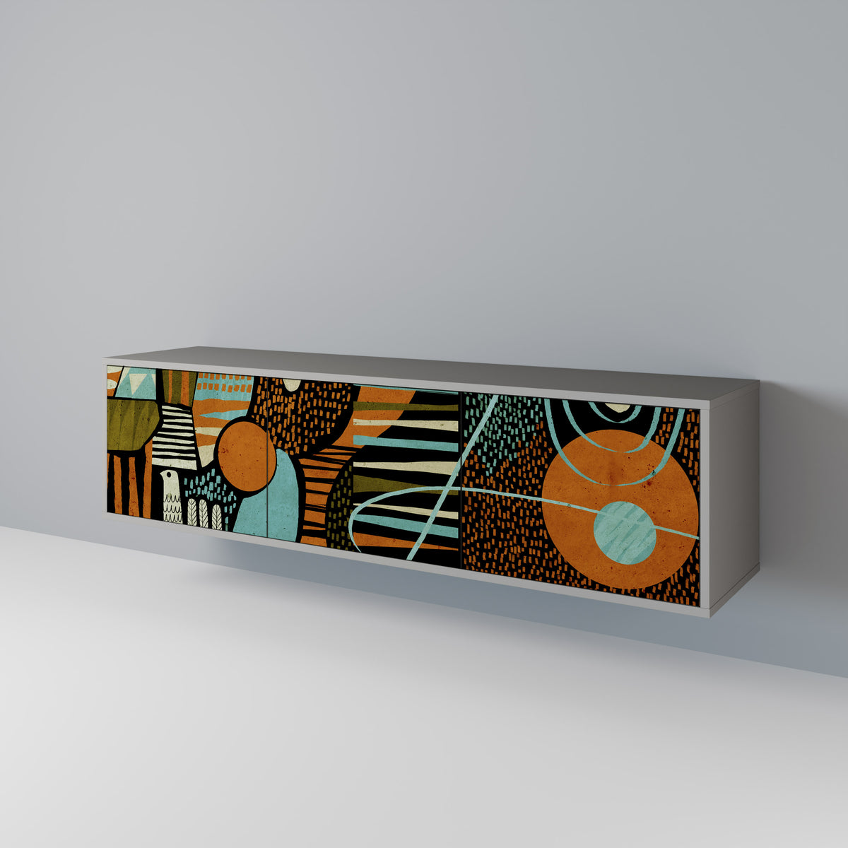GEODE GLIMMER 3-türiges TV-Lowboard