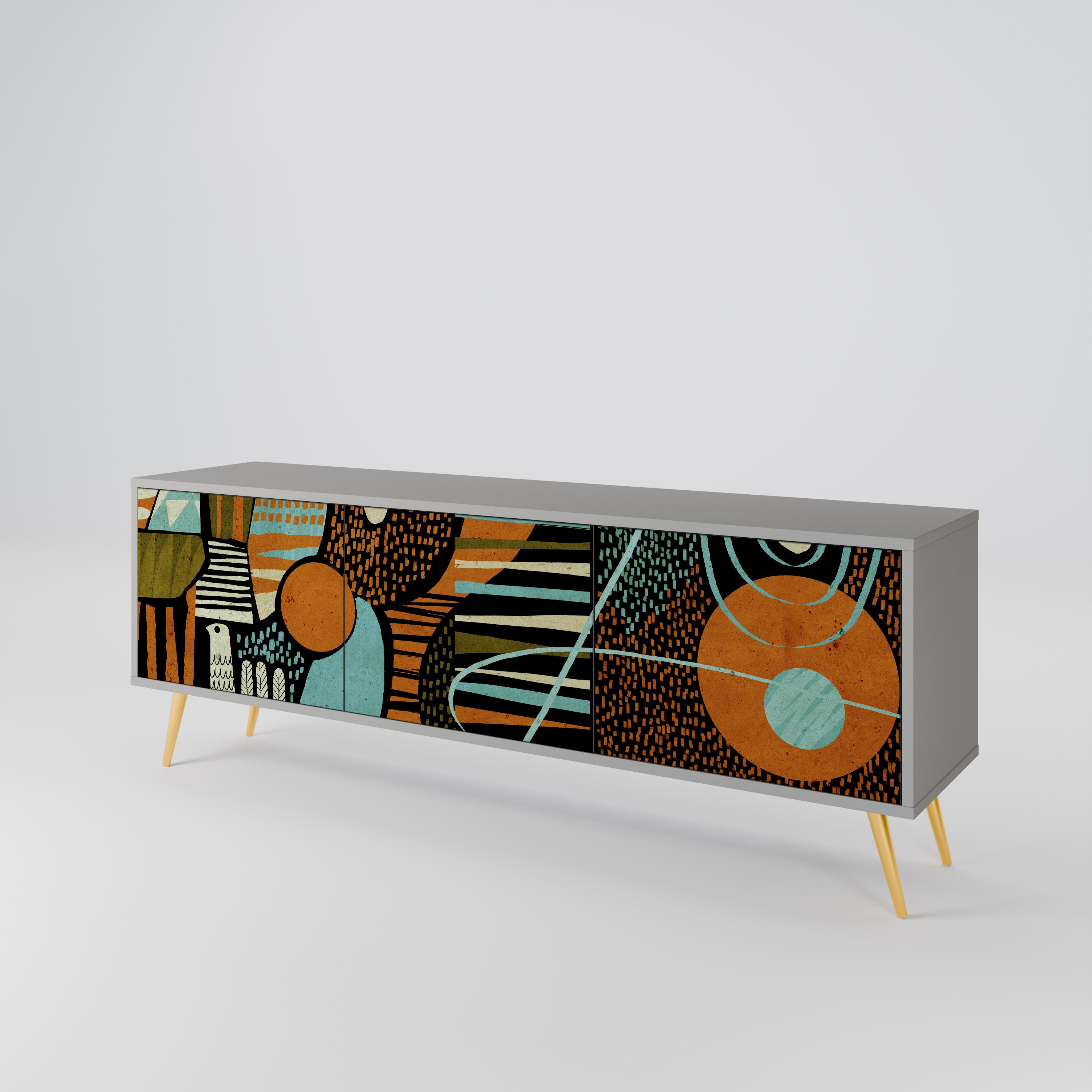 GEODE GLIMMER 3-Door TV Cabinet