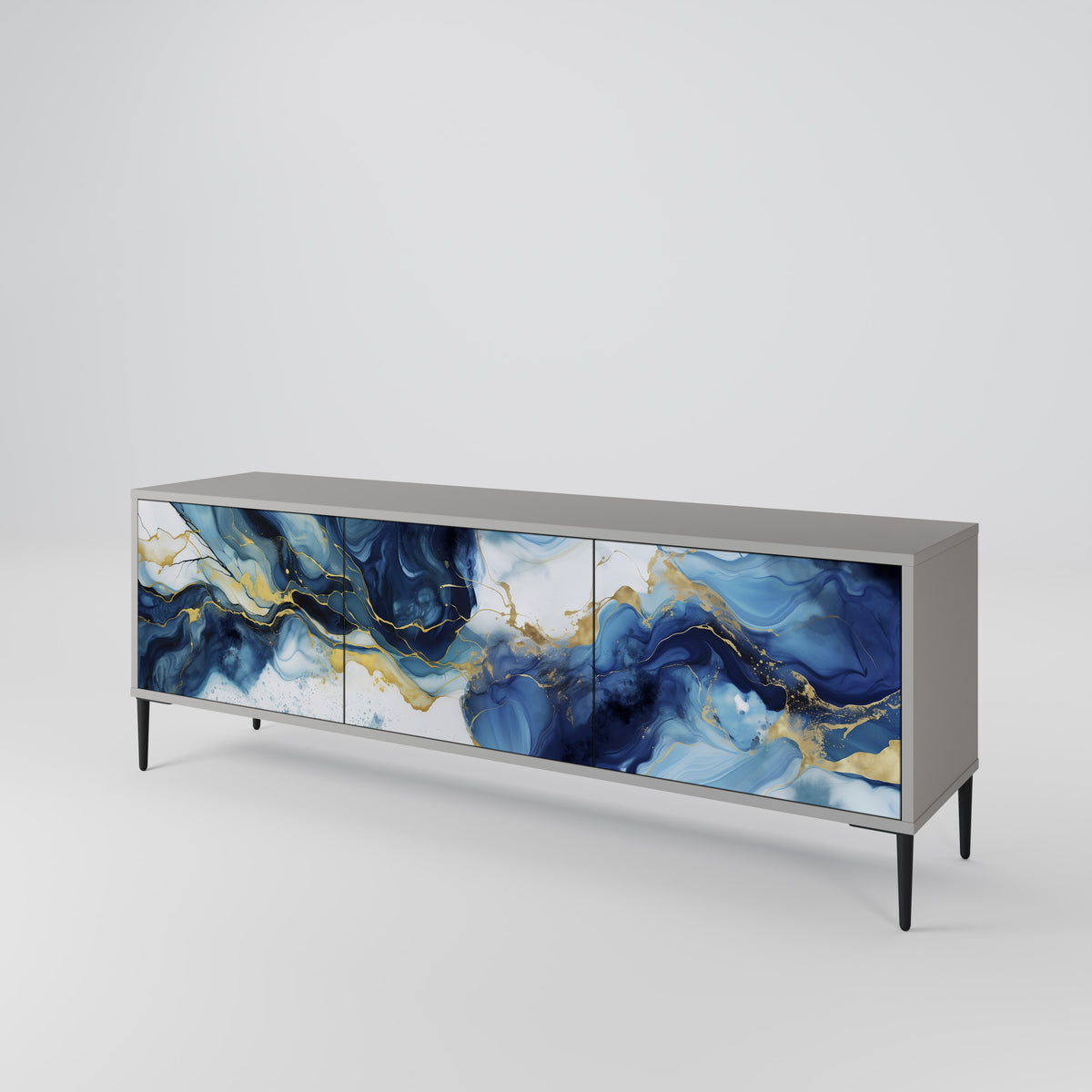 INKY MARBLE 3-türiges TV-Lowboard
