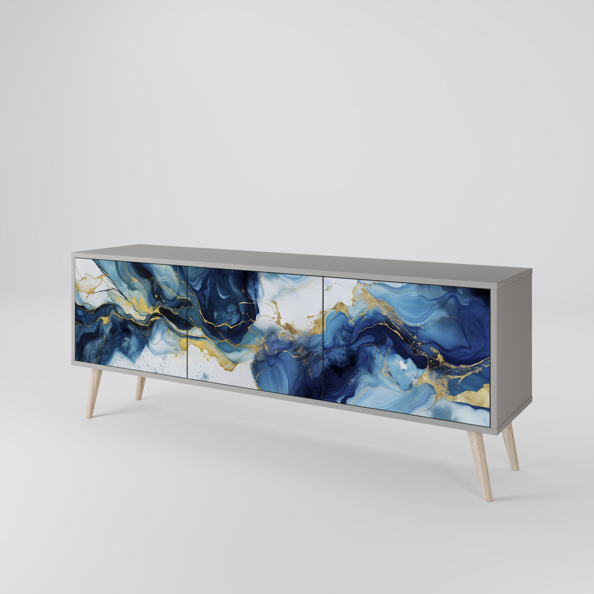 INKY MARBLE 3-türiges TV-Lowboard