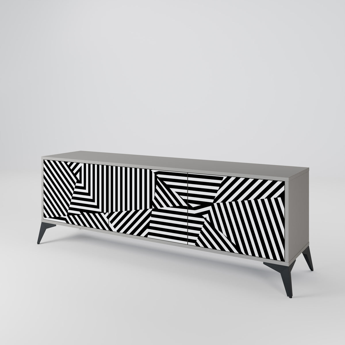 ILLUSIONARY LATTICE 3-türiges TV-Lowboard