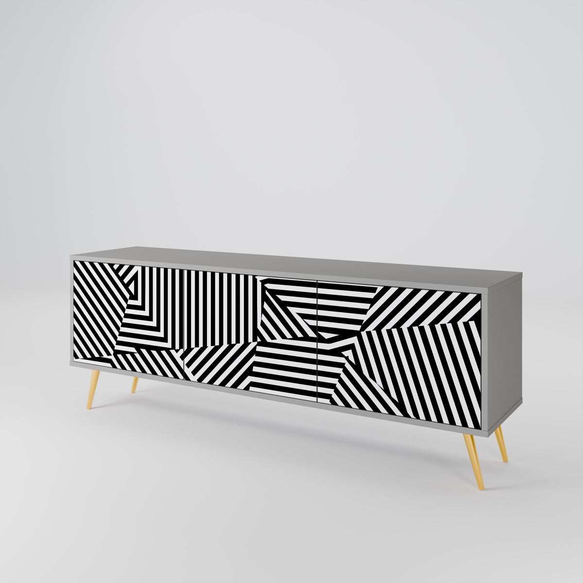 ILLUSIONARY LATTICE 3-türiges TV-Lowboard
