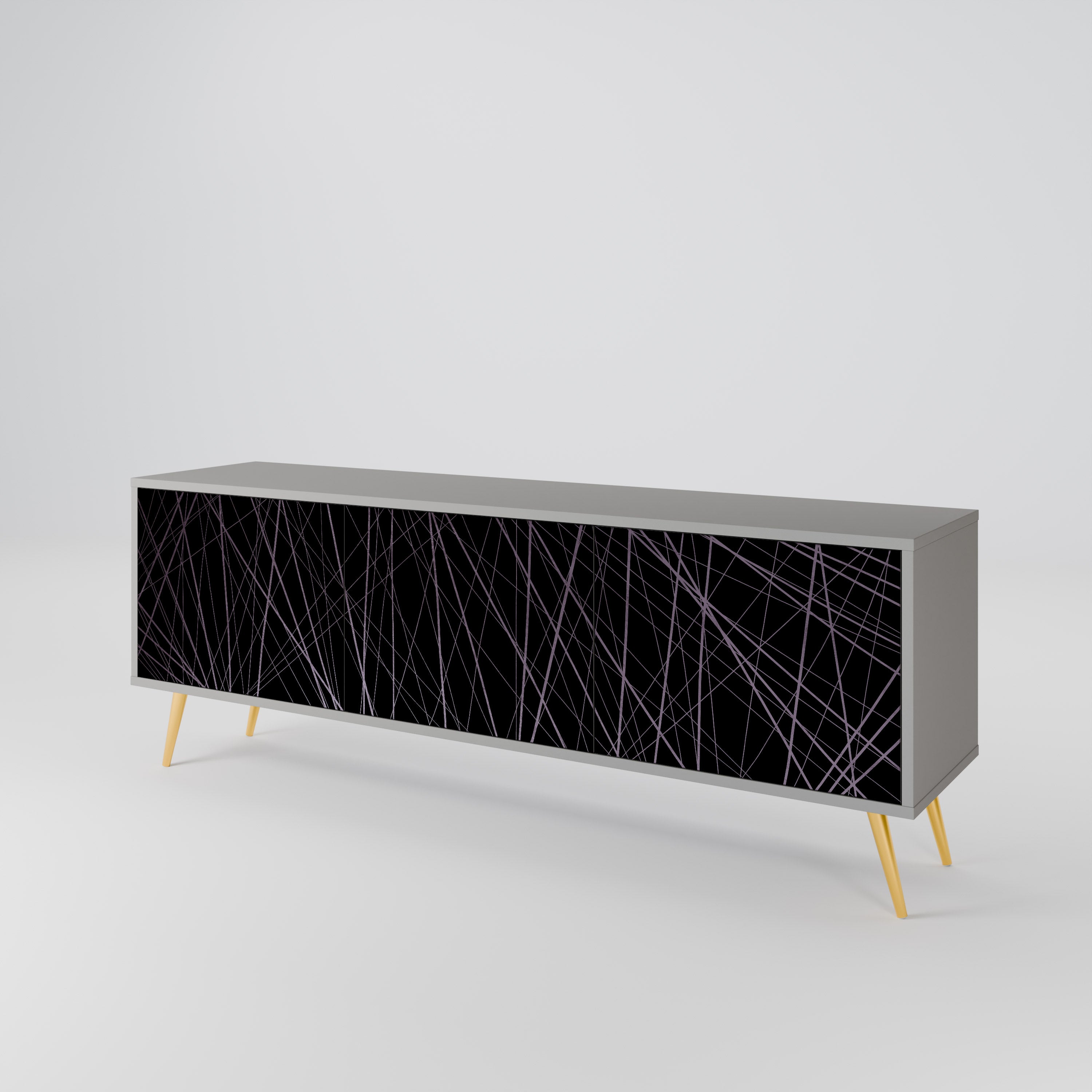 SHIMMER SPIDERGRAM 3-Door TV Cabinet