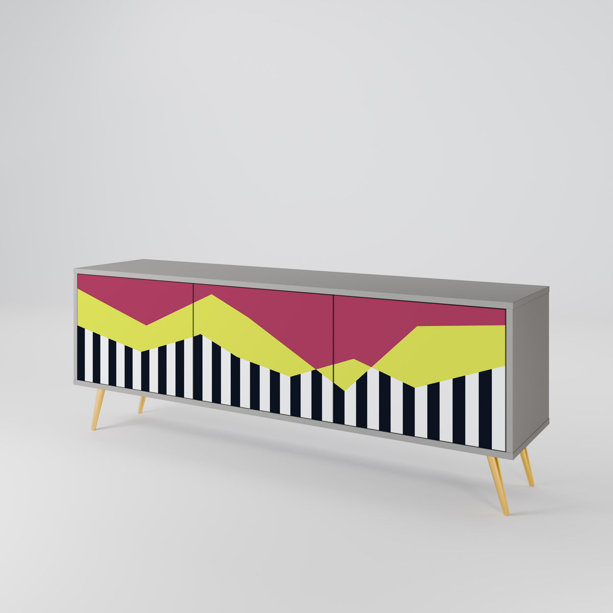 PIANO FANTASY 3-türiges TV-Lowboard