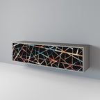 POLYGON VERVE TV-Lowboard mit 3 Türen in Grau