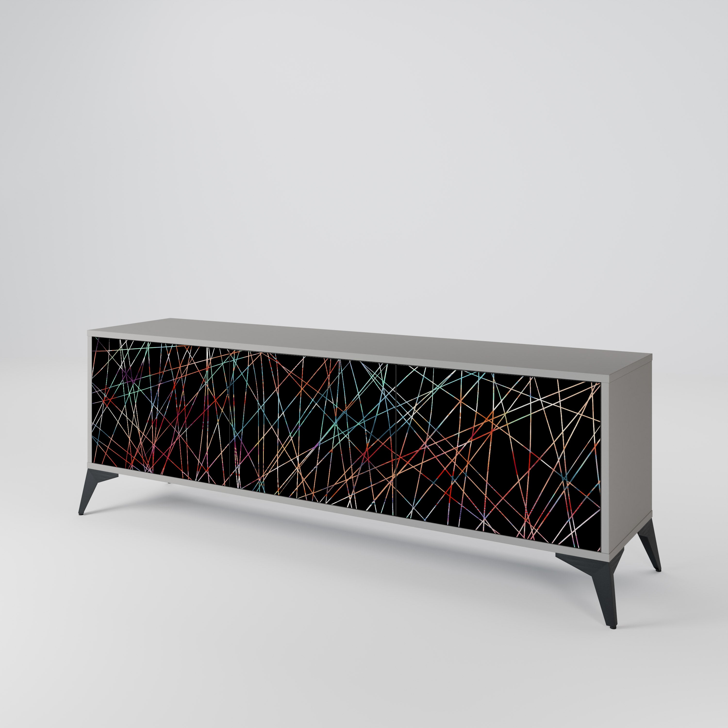LUMINOUS SNARE 3-Door TV Cabinet