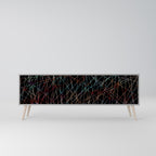 LUMINOUS SNARE TV-Lowboard mit 3 Türen in Grau