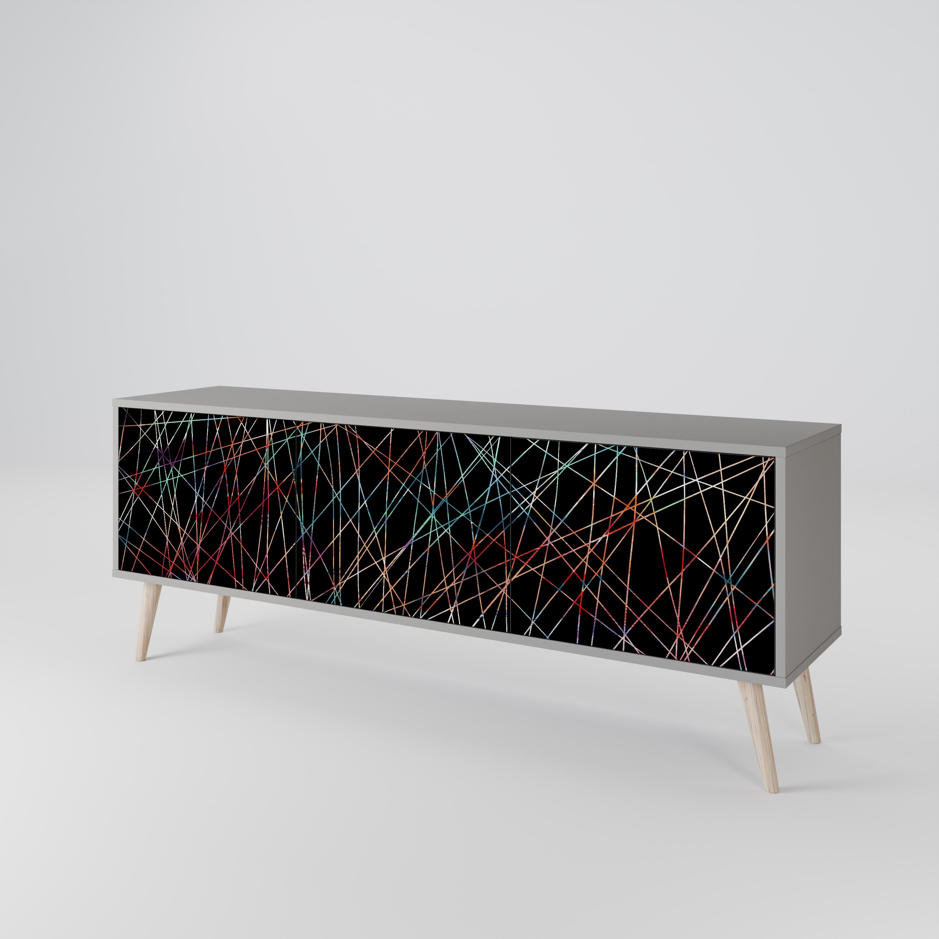 LUMINOUS SNARE 3-Door TV Cabinet