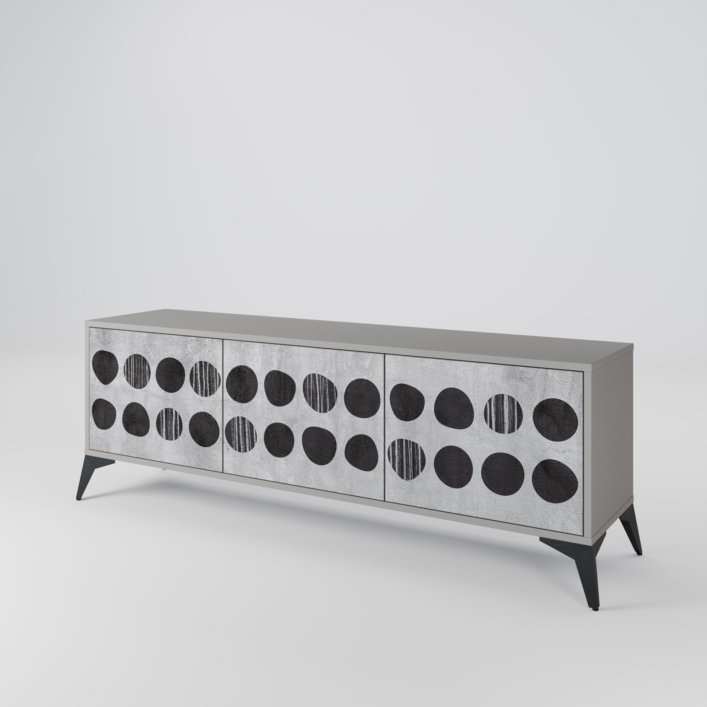 GHOSTLY GRADIENTS 3-Door TV Cabinet