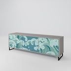 ASIAN SWAY TV-Lowboard mit 3 Türen in Grau