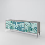 ASIAN SWAY TV-Lowboard mit 3 Türen in Grau