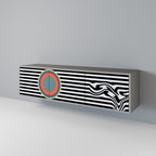 SPECTRA SHOWCASE TV-Lowboard mit 3 Türen in Grau