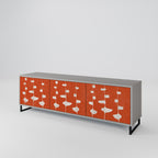 COURAGE MOLD TV-Lowboard mit 3 Türen in Grau