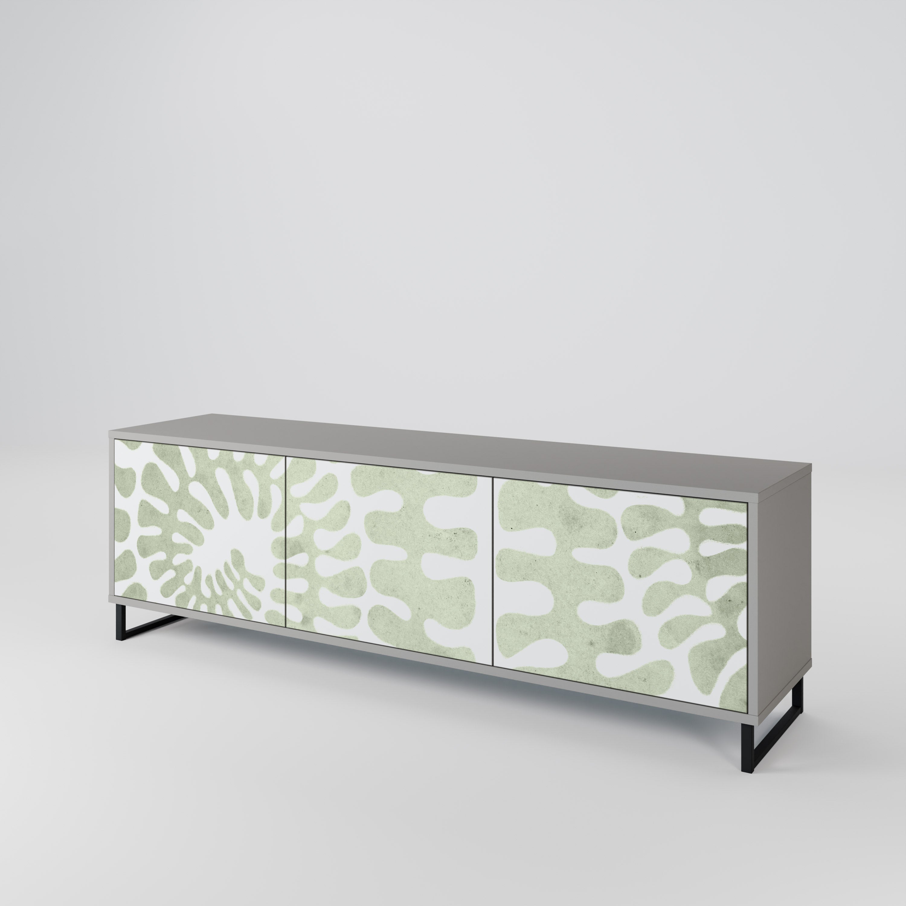 HELIX DANCE TV-Lowboard mit 3 Türen in Grau