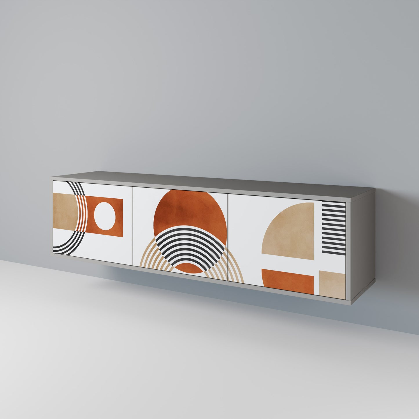 CIRCLE RHYTM 3-türiges TV-Lowboard
