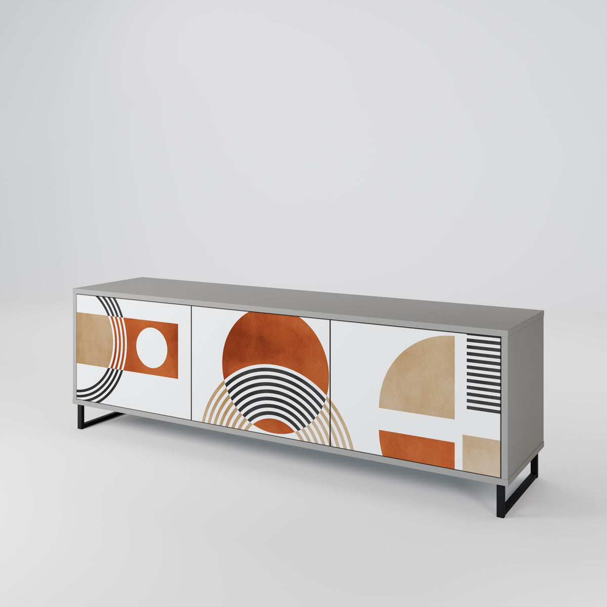 CIRCLE RHYTM 3-türiges TV-Lowboard