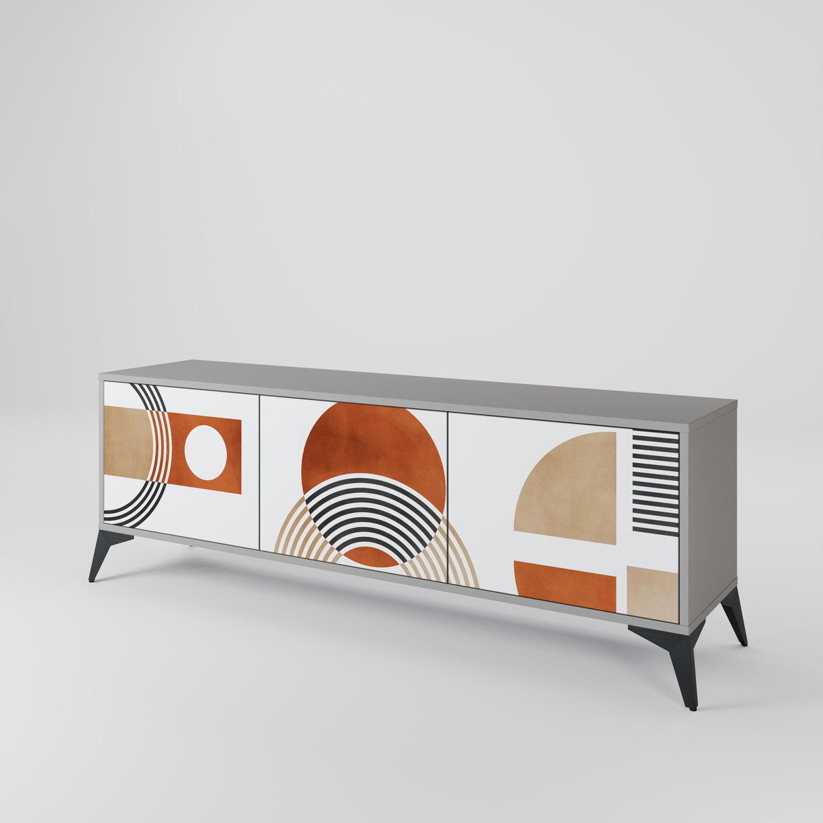 CIRCLE RHYTM 3-türiges TV-Lowboard