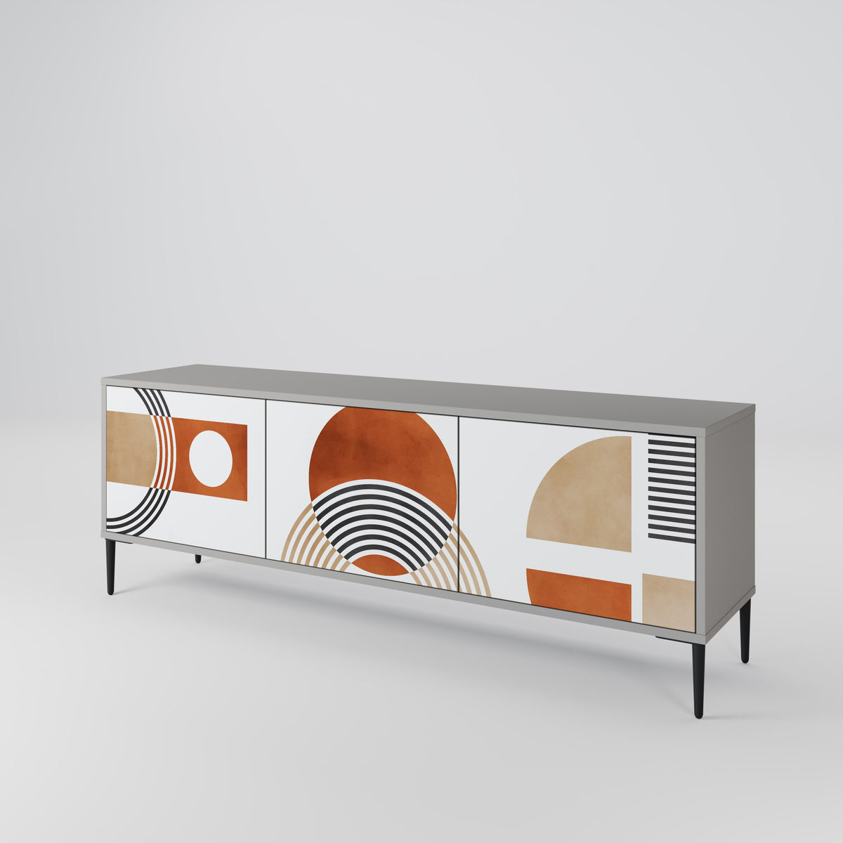 CIRCLE RHYTM 3-türiges TV-Lowboard