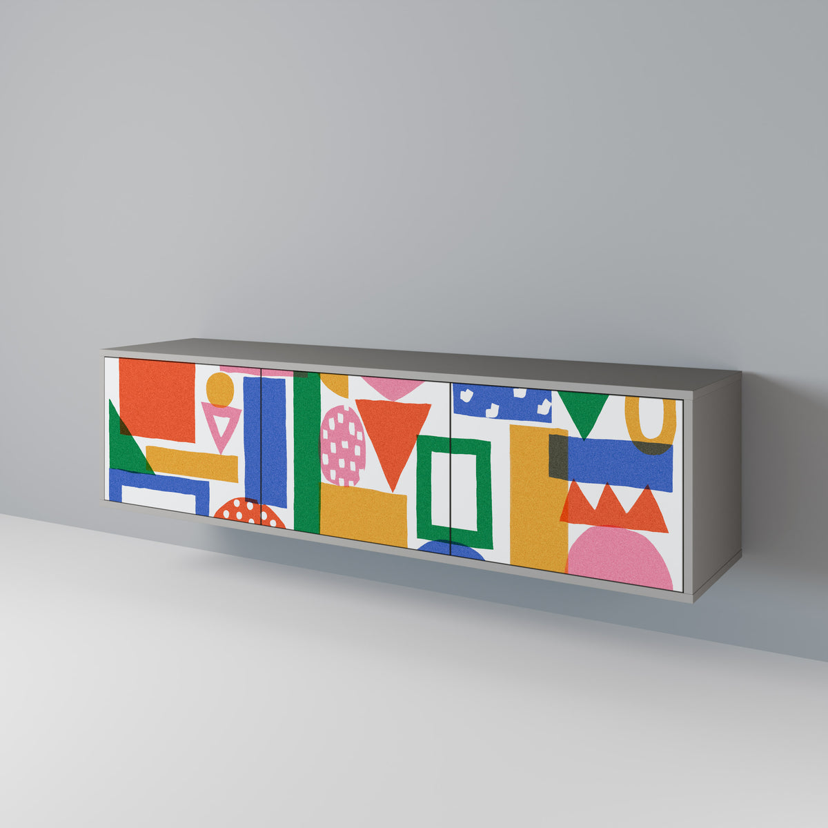 GEOMETRIC GLIMMER 3-türiges TV-Lowboard