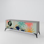 KANAGAWA BEAUTY TV-Lowboard mit 3 Türen in Grau