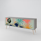 KANAGAWA BEAUTY TV-Lowboard mit 3 Türen in Grau