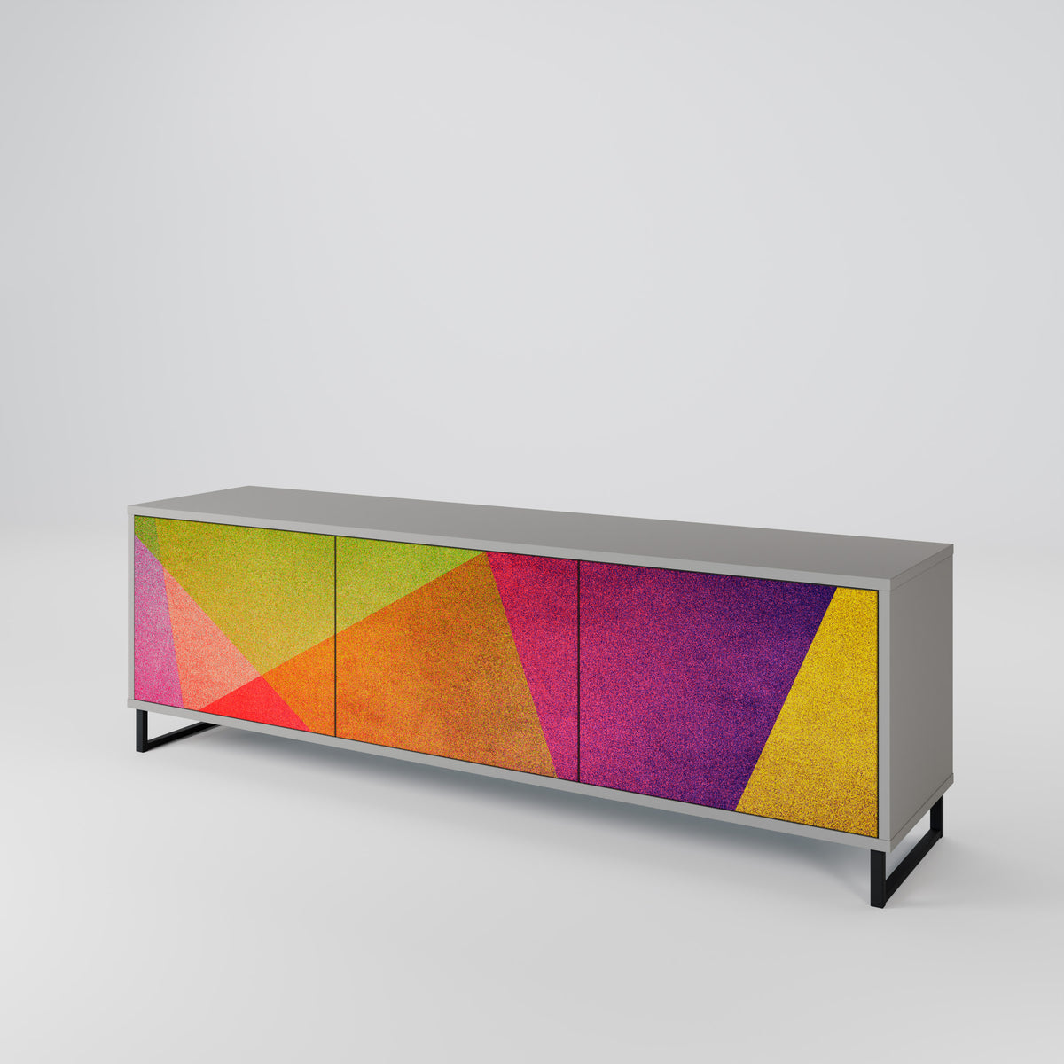 VIVID GEOMETRY 3-türiges TV-Lowboard