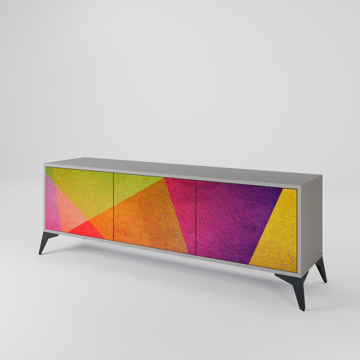 VIVID GEOMETRY 3-türiges TV-Lowboard