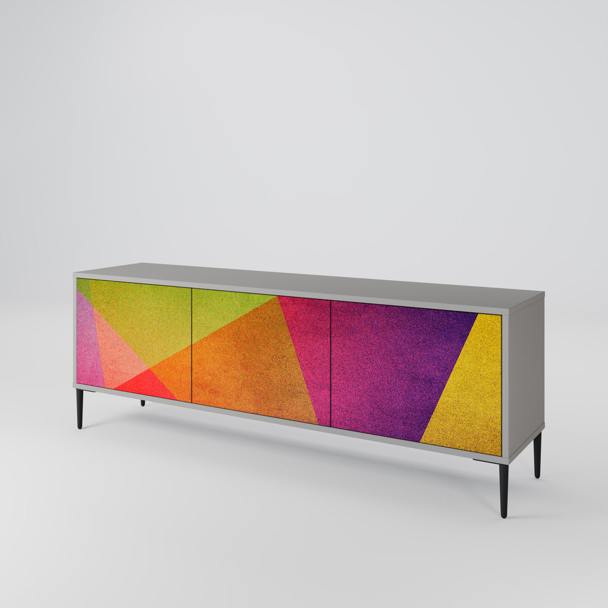 VIVID GEOMETRY 3-türiges TV-Lowboard