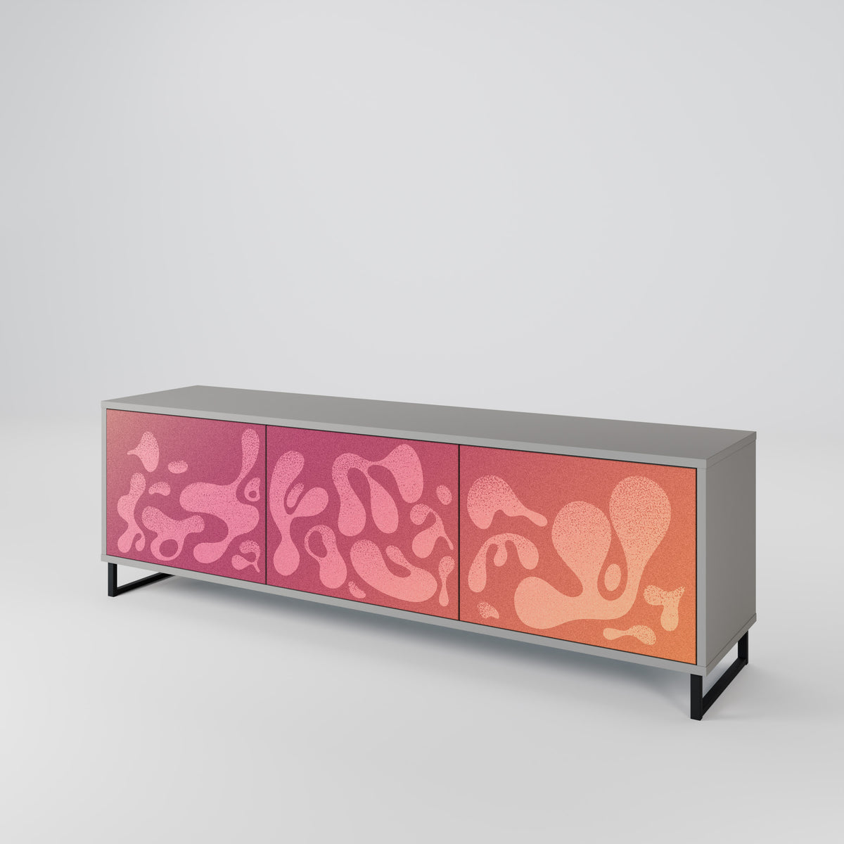 IRREGULAR PINK 3-türiges TV-Lowboard