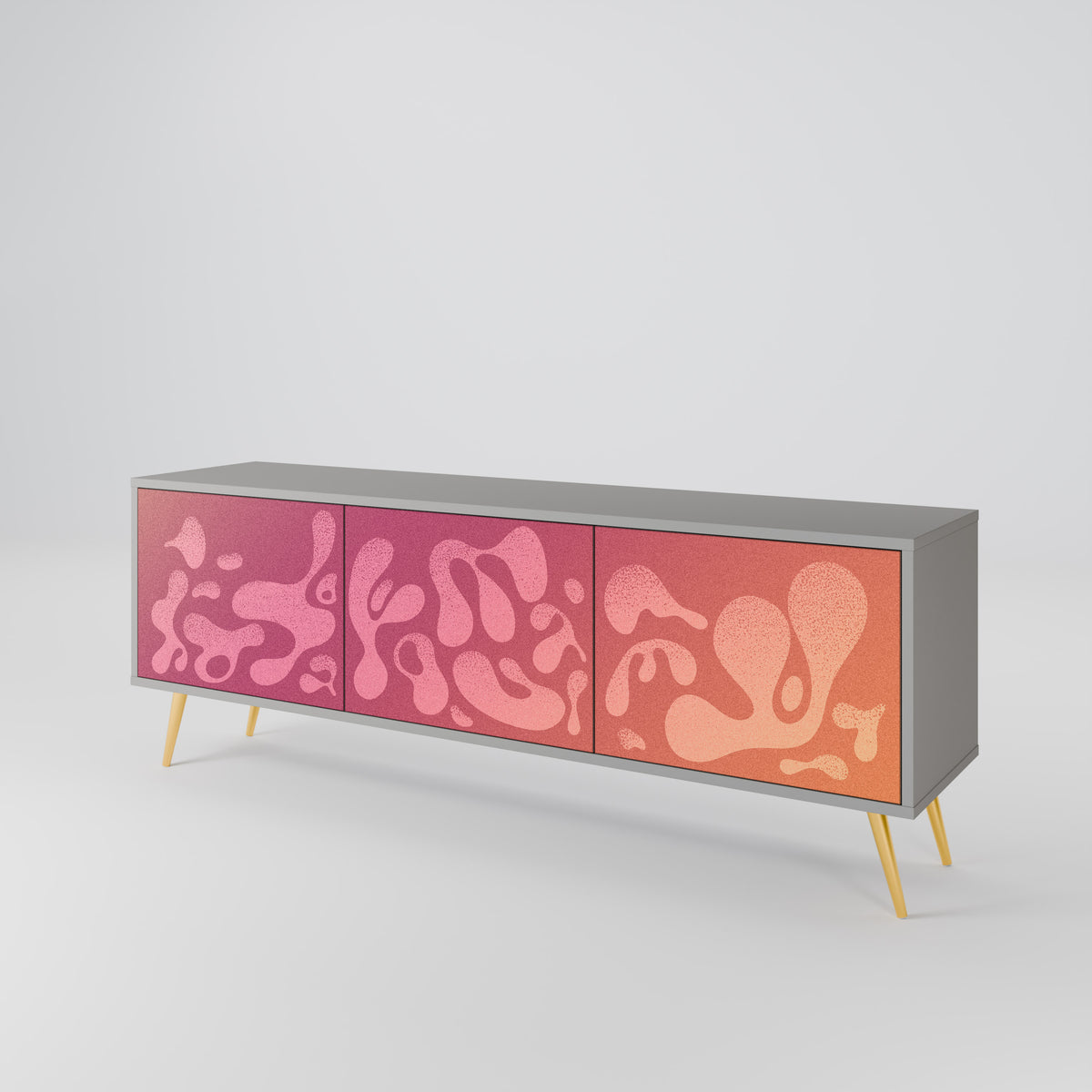 IRREGULAR PINK 3-türiges TV-Lowboard
