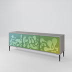 IRREGULAR BLUE TV-Lowboard mit 3 Türen in Grau