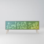 IRREGULAR BLUE TV-Lowboard mit 3 Türen in Grau