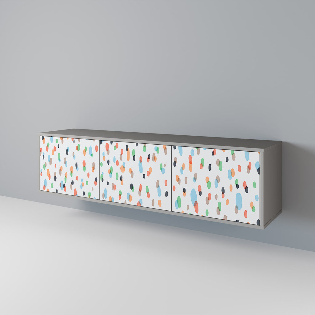 ENERGETIC SPOTS TV-Lowboard mit 3 Türen in Grau