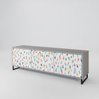 ENERGETIC SPOTS TV-Lowboard mit 3 Türen in Grau