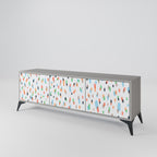 ENERGETIC SPOTS TV-Lowboard mit 3 Türen in Grau