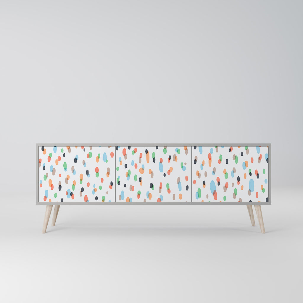 ENERGETIC SPOTS TV-Lowboard mit 3 Türen in Grau