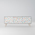 ENERGETIC SPOTS TV-Lowboard mit 3 Türen in Grau