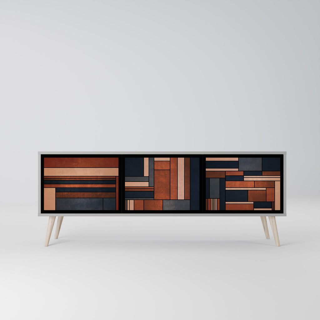 INTREPID FORMATION TV-Lowboard mit 3 Türen in Grau