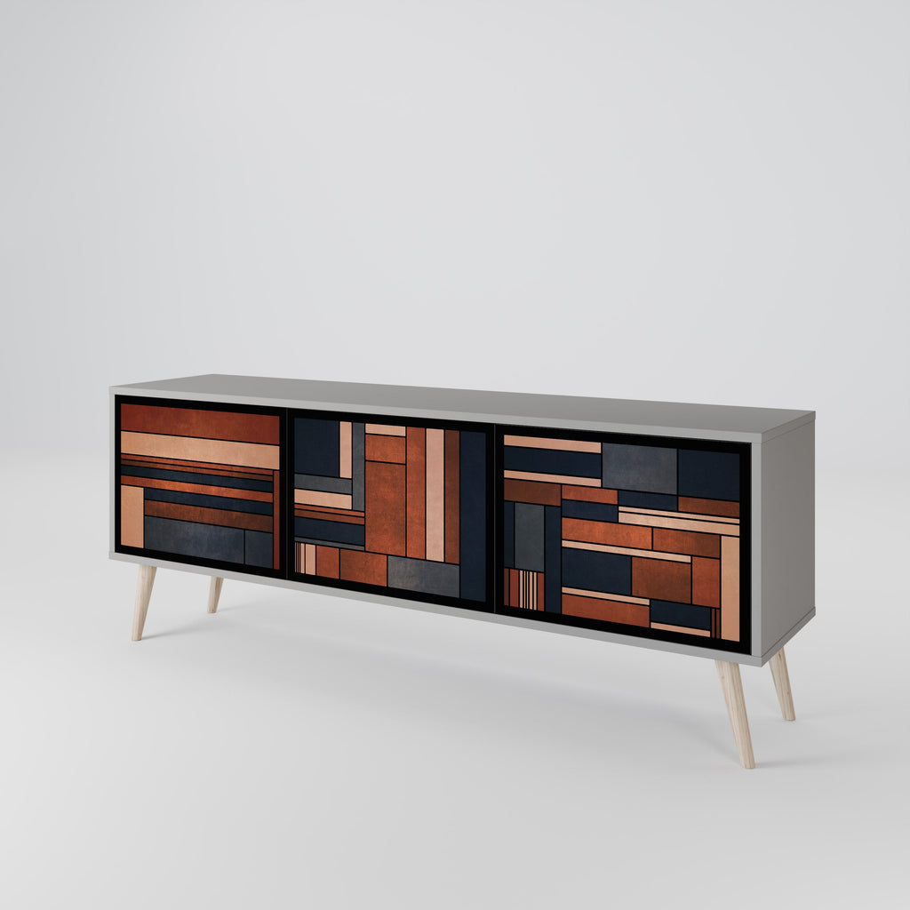 INTREPID FORMATION TV-Lowboard mit 3 Türen in Grau