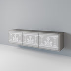 THAI GRAY TV-Lowboard mit 3 Türen in Grau