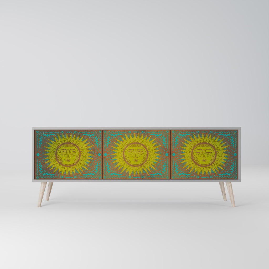 SUNSHINE EULOGY TV-Lowboard mit 3 Türen in Grau