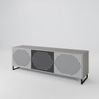POLYGON ILLUSION TV-Lowboard mit 3 Türen in Grau