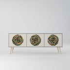 GREEN CIRCLES TV-Lowboard mit 3 Türen in Grau