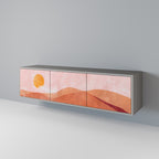 LUMINOUS SUNLIGHT TV-Lowboard mit 3 Türen in Grau